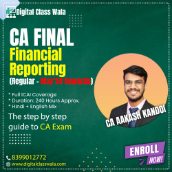 CA Final - Financial Reporting (Regular-Hindi/English Mix)- CA Aakash Kandoi