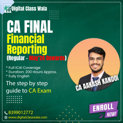 CA Final - Financial Reporting (Exam Oriented-Full English) - CA Aakash Kandoi
