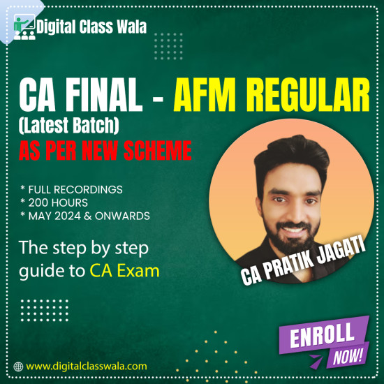 CA Final - Advanced Financial Management (Regular) - CA Pratik Jagati CA Final - Advanced Financial Management (Regular) - CA Pratik Jagati