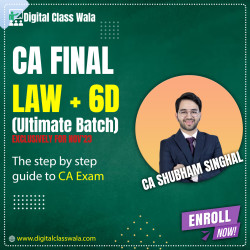 CA Final Combo Law Ultimate Batch + Elective 6D - CA Shubham Singhal